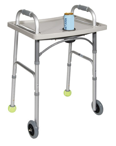 Universal Walker Tray with Cup Holder Grey Drive