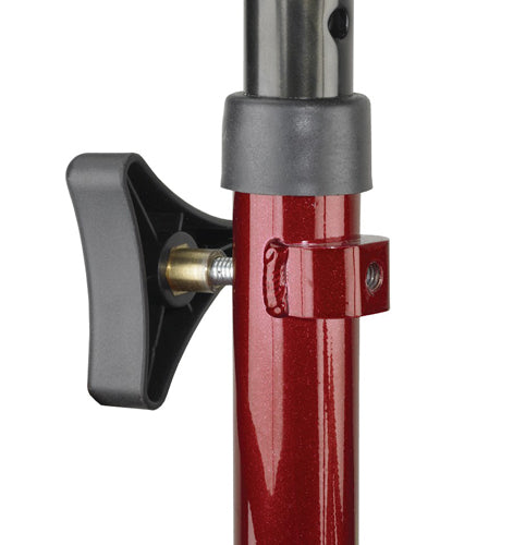 Rollator Aluminum w/Adj. Seat Height Red