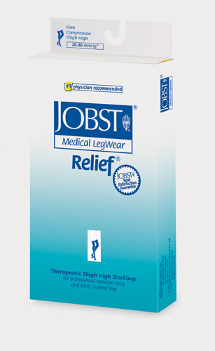 Jobst Relief 20-30 Thigh-Hi Beige Large Closed-toe