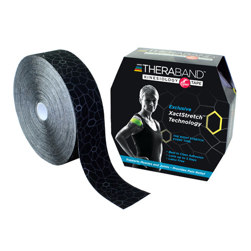 TheraBand Kinesiology TapeBulk 2 x103.3' Black/White