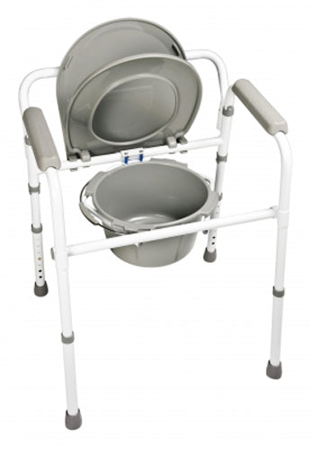 Folding Commode 3in1 Steel Case/4 Lumex