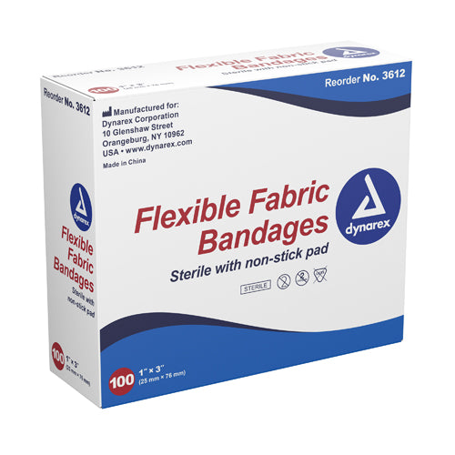 Flexible Fabric Adh Bandages 2 x 4-1/2 XL Bx/50