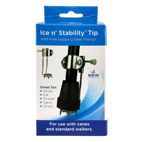 Ice n' Stability Cane Tip by Blue Jay with 5 Steel Prongs