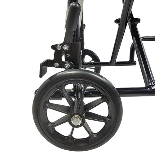 ROLL WITH ME 19 Aluminum Transport Wheelchair Black