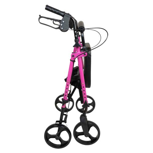 Rollator Aluminum Height Adjustable Pink