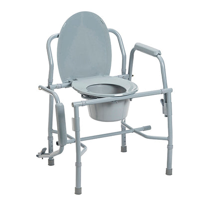 Drop Arm Commode Deluxe-KD Steel
