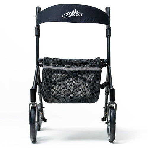 Ascent Euro-Style Rollator Textured Black