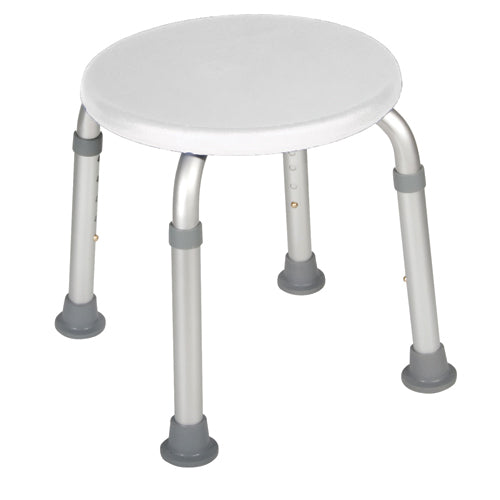 Bath Stool - Round White by Drive