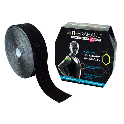 TheraBand Kinesiology TapeBulk 2 x 103.3' Black/Black