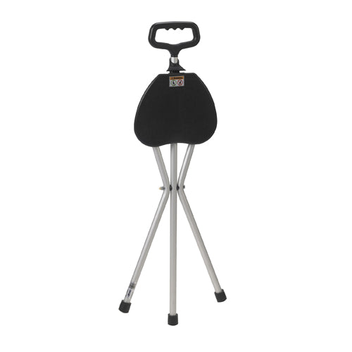 Cane Seat Adjustable w/Nylon Handle Bronze Folding