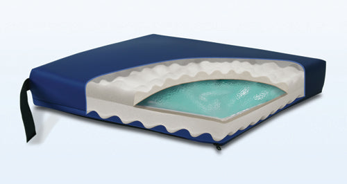 Gel Convoluted Foam Cushion 18 x 16 x 3 Navy