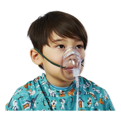 Oxygen Mask Pediatric w/7' Tubing Medium Conc (each)