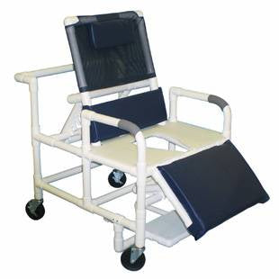 Shower Chair Bariatric PVC Reclining w/ELR