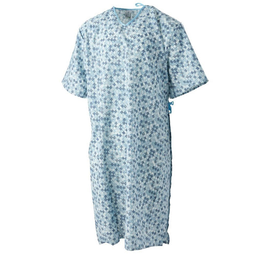 Patient Gowns Each OSFM Royale 2-Tone Print