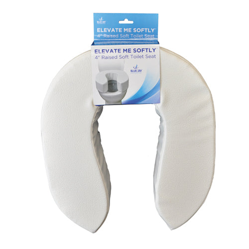 ELEVATE ME SOFTLY Blue Jay 4 Raised Soft Toilet Seat