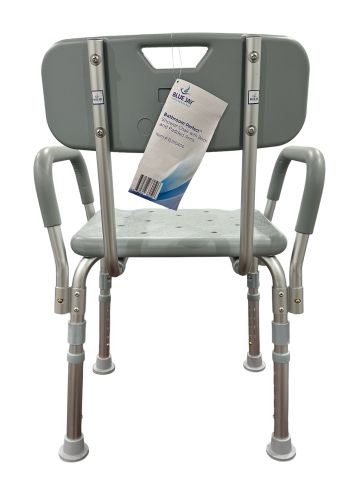 Bathroom Perfect Shower Chair with Back & Padded Arms Cs/2