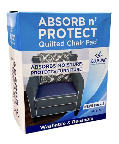 Reusable Absorbent Chair Pad 18 x 24 Pk/2 by Blue Jay