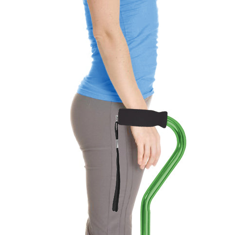 Cane Offset Blue Jay Green with Foam Handle