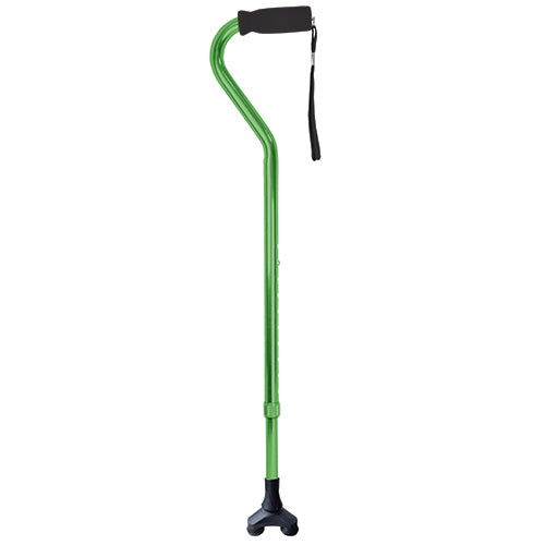 Cane Offset Blue Jay Green with Foam Handle