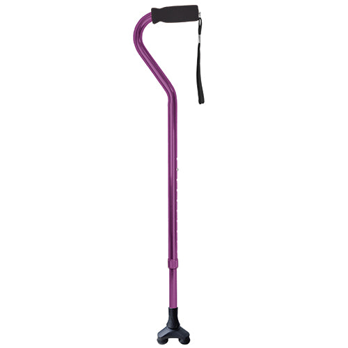 Cane Offset Blue Jay Purple with Foam Handle