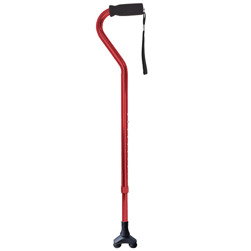 Cane Offset Blue Jay Red with Foam Handle