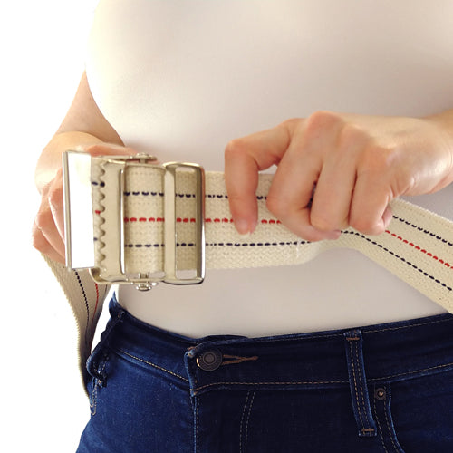 Gait Belt w/Metal Buckle 2x60 Striped Blue Jay Brand