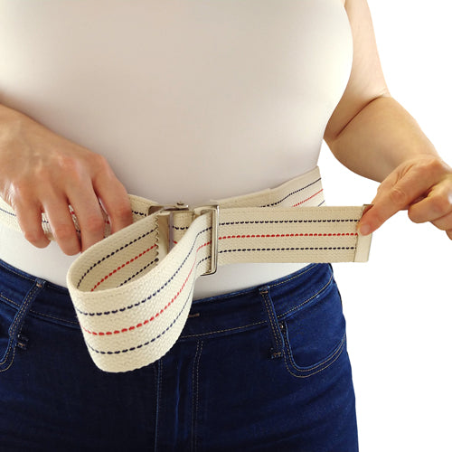 Gait Belt w/Metal Buckle 2x60 Striped Blue Jay Brand