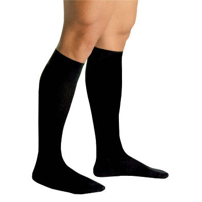 Men's Firm Support Socks 20-30mmHg Black Medium
