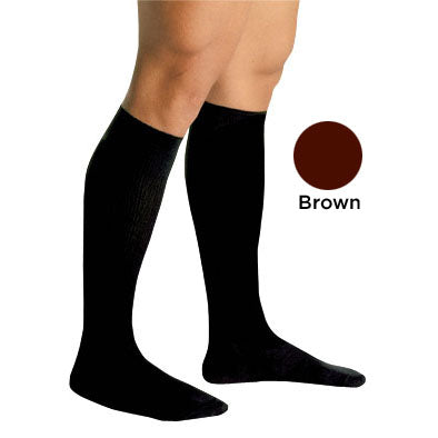 Men's Firm Support Socks 20-30mmHg Brown Small