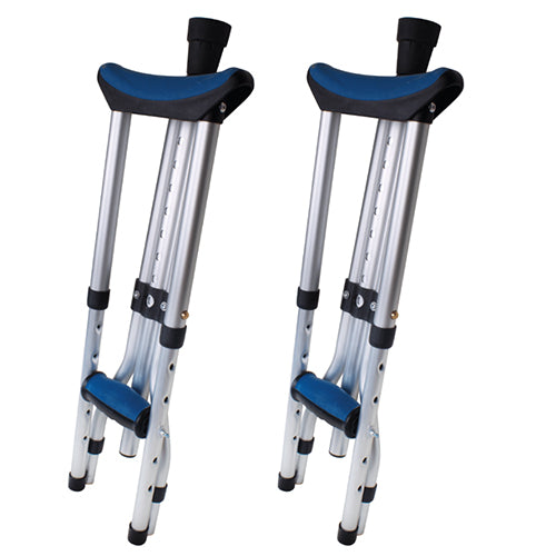 Carex Folding Crutches Pair Universal Size