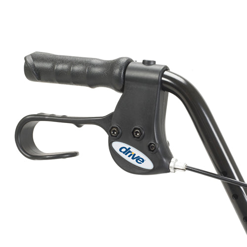 Rollator Aluminum w/Fold-Up & Remov Back Padded Seat Red