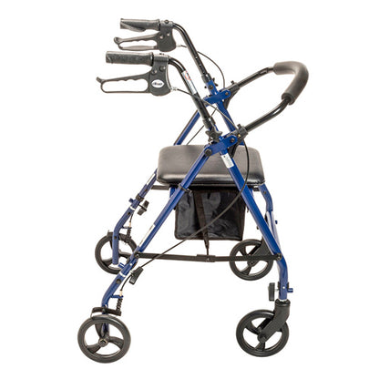Rollator Steel Blue w/6 Whls Knocked-Down
