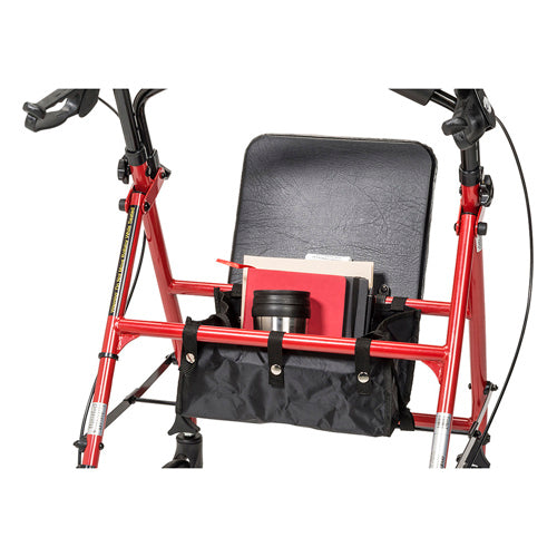 Rollator Steel Red w/6 Whls Knocked-Down