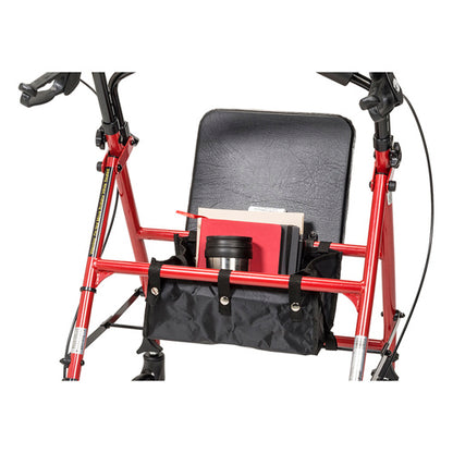 Rollator Steel Red w/6 Whls Knocked-Down