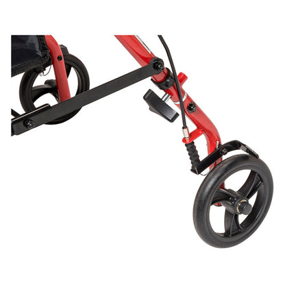 Rollator Steel Red w/6 Whls Knocked-Down