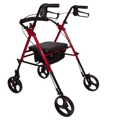 Rollator Aluminum Height Adjustable Burgundy
