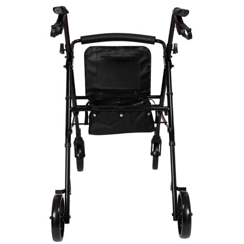 Rollator Aluminum Height Adjustable Black