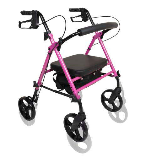 Rollator Aluminum Height Adjustable Pink