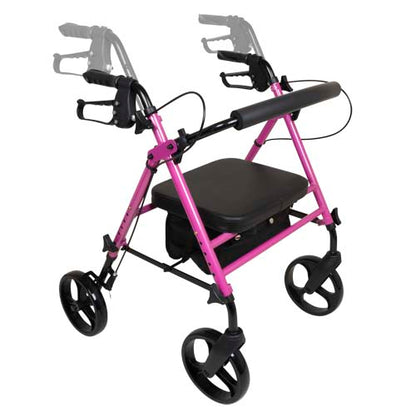 Rollator Aluminum Height Adjustable Pink