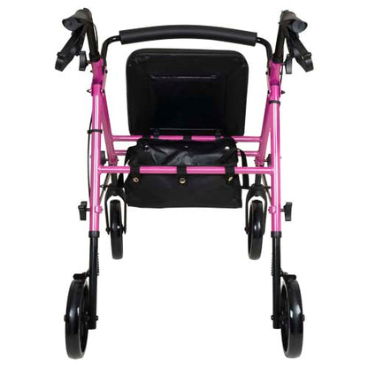 Rollator Aluminum Height Adjustable Pink